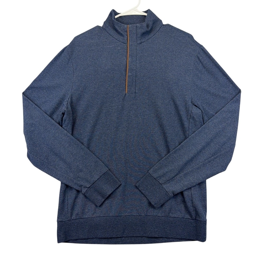 Polo Golf Ralph Lauren Pullover Mens Medium Blue Quarter Zip Golf Top Layer